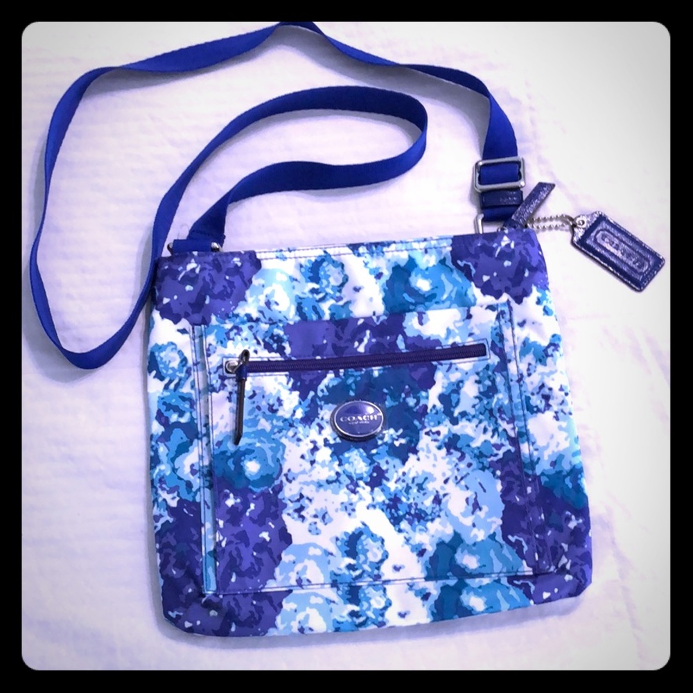 Authentic Floral Coach New York crossbody bag